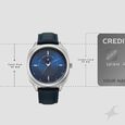 Fastrack Stunners Quartz Analog Blue Dial Grey Leather Strap Watch For Guys - image number 3