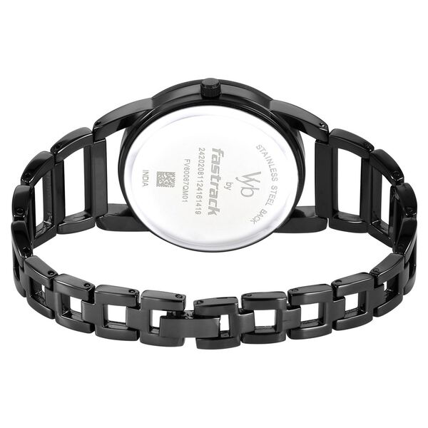 Vyb Striker By Fastrack Quartz Analog Grey Dial Metal Strap Watch For Girls - image number 5