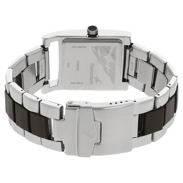 Fastrack Quartz Analog Brown Dial Stainless Steel Strap Watch for Guys - image number 3