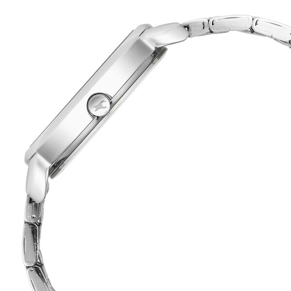 Fastrack Stunners Quartz Analog Silver Dial Metal Strap Watch for Girls - image number 3
