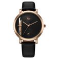 Fastrack Vyb Siren Quartz Analog Black Dial Leather Strap Watch For Girls - image number 1
