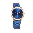 Fastrack Vyb Charmer Quartz Analog Blue Dial Stainless Steel Strap Watch for Girls - image number 1