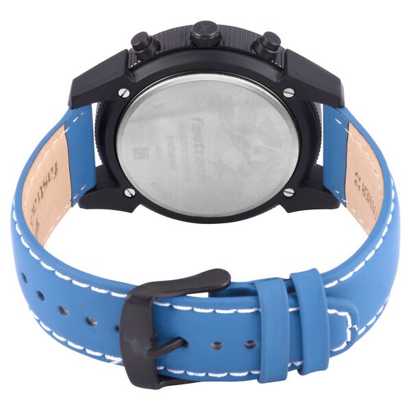 Fastrack Modular Quartz Analog Blue Dial Leather Strap Watch for Guys - image number 4