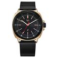 Fastrack Vyb Pioneer Quartz Analog Black Dial Black Metal Strap Watch For Guys - image number 1