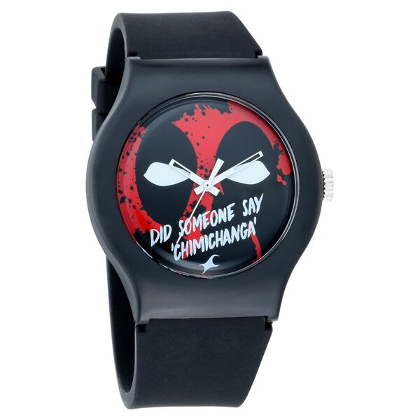 Fastrack Deadpool Quartz Analog Bicolour Dial Silicone Strap Unisex Watch - image number 1