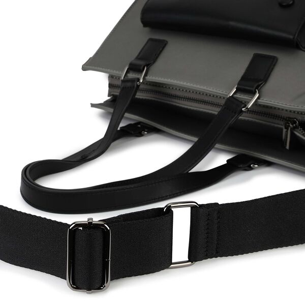 Two-Tone Satchel Bag - image number 8