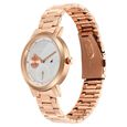 Fastrack Tick Tock Quartz Analog Silver Dial With Rose Gold Stainless steel Strap Watch for Girls - image number 2