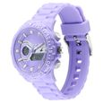 Fastrack Street line Quartz Analog Digital Purple Dial Silicone Strap Watch for Girls - image number 2