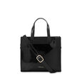 Fastrack Sling Satchel with Patent Faux-Leather Texture in Black - image number 1
