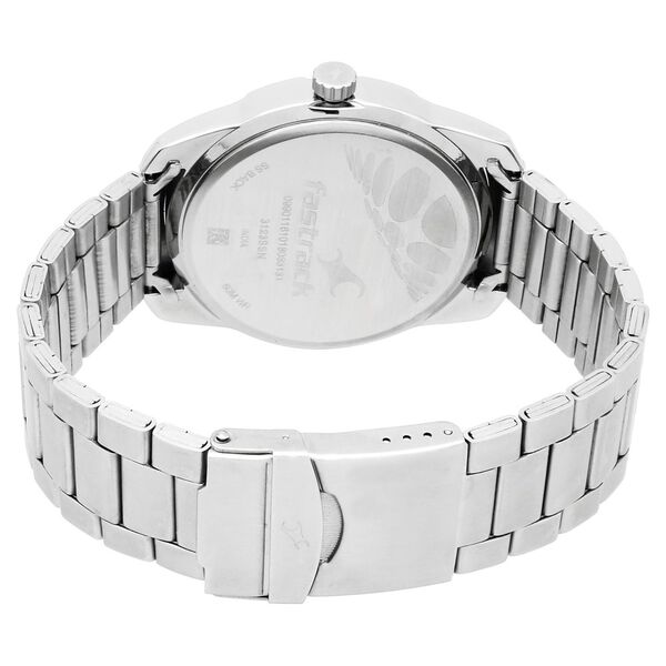 Fastrack Road Trip Quartz Analog White Dial Stainless Steel Strap Watch for Guys - image number 4