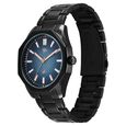 Vyb Quest By Fastrack Quartz Analog Blue Dial Black Metal Strap Watch For Guys - image number 2