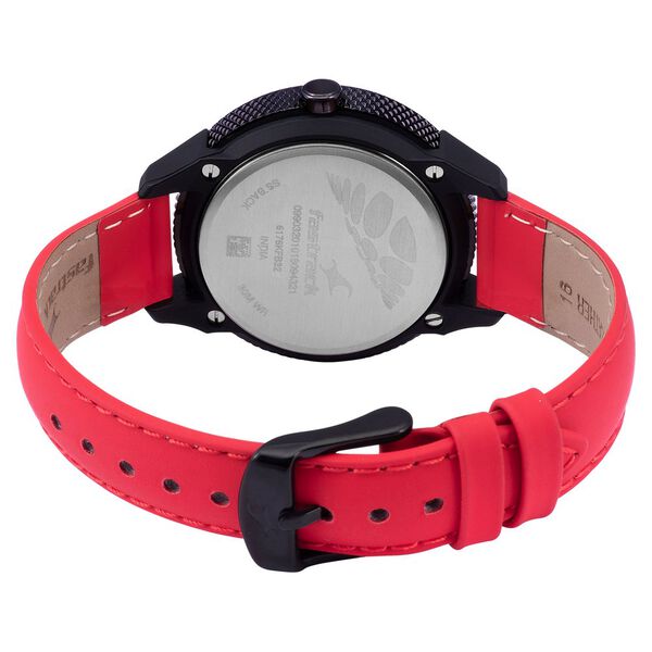 Fastrack Modular Quartz Analog Anthracite Dial Leather Strap Watch for Girls - image number 4