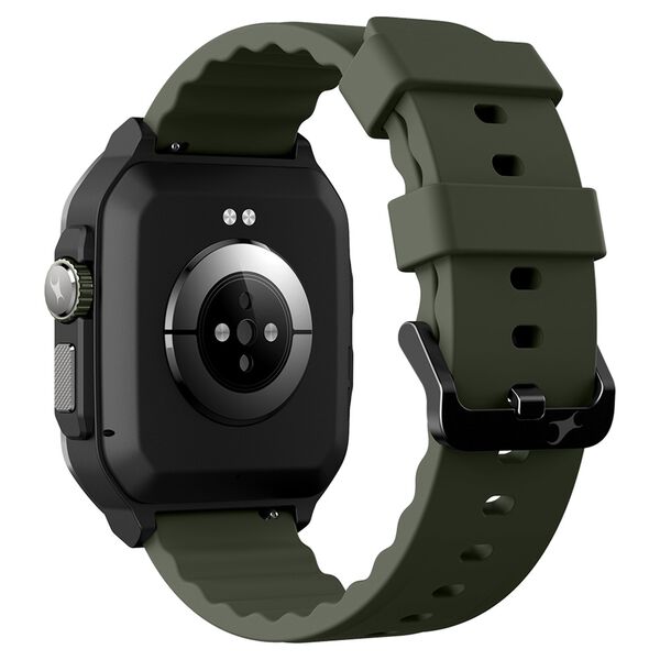 Fastrack Active Pro with 4.69 cm AMOLED Display and AOD, Functional Crown, BT Calling Rugged Smartwatch with Khaki Strap - image number 3