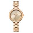 Fastrack Stunners Quartz Analog Beige Dial Rose Gold Stainless Steel Strap Watch For Girls - image number 0