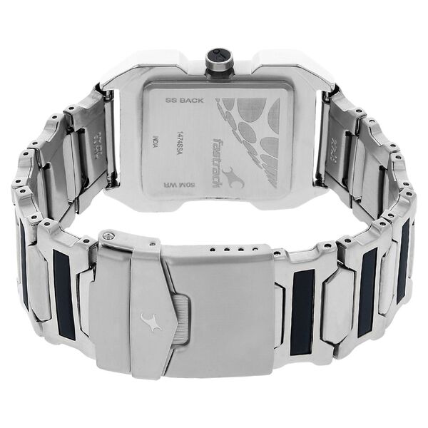 Fastrack Quartz Analog Silver Dial Stainless Steel Strap Watch for Guys - image number 3