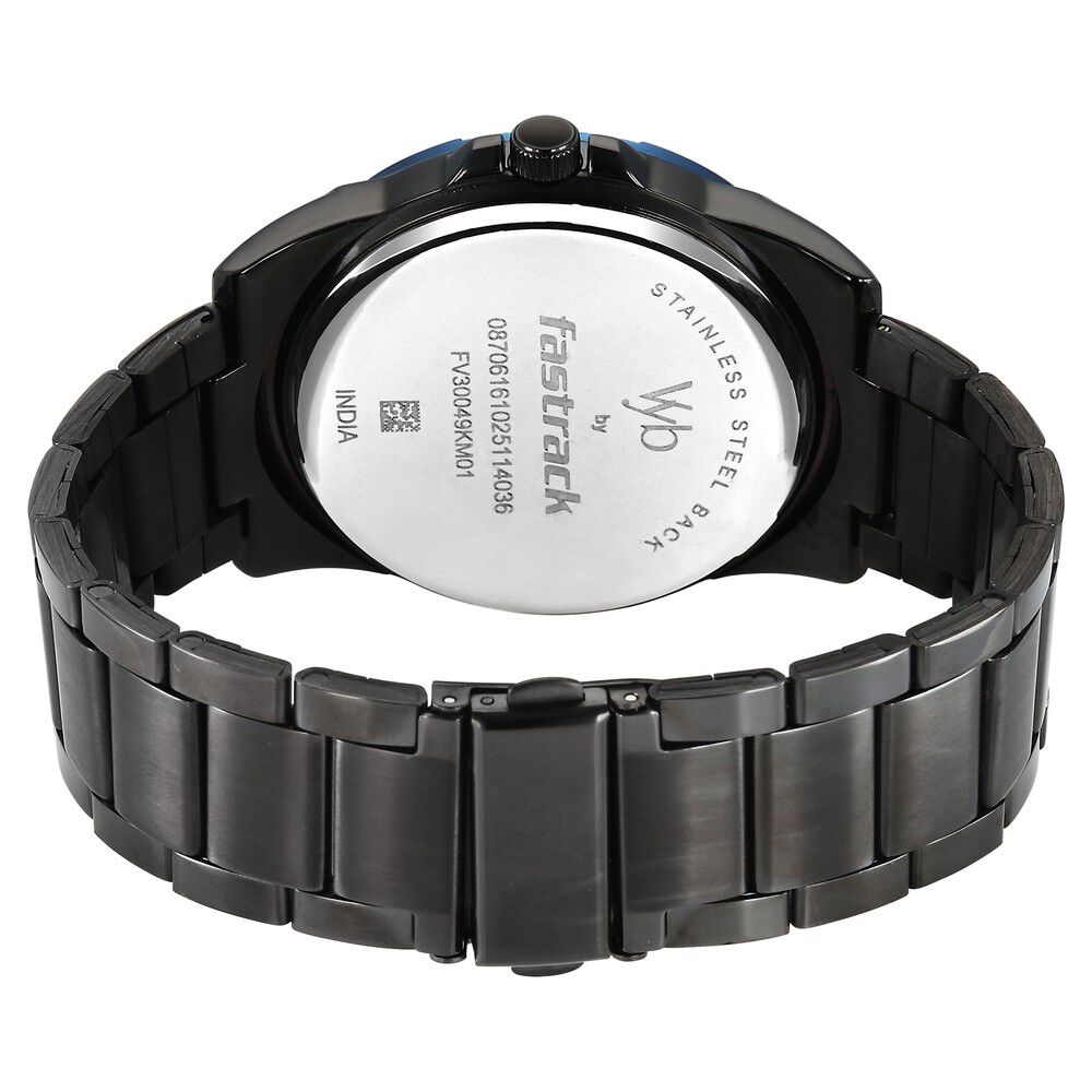 AVZHJA ブラックメタル　BLACKL Buy Online Vyb Horizon By Fastrack Quartz Analog Black Dial Black