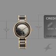 Fastrack Oceanyx - Ceramic Quartz Analog Black Dial Two Toned Strap Watch For Girls - image number 3
