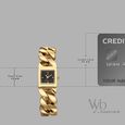 Vyb Runway By Fastrack Quartz Analog Black Dial Golden Metal Strap Watch For Girls - image number 3