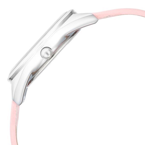 Fastrack Vyb Spotlight Quartz Analog Two Toned Dial Pink Leather Strap Watch For Women - image number 3