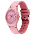 Fastrack Tees Quartz Analog Pink Dial Silicone Strap Watch for Girls - image number 2