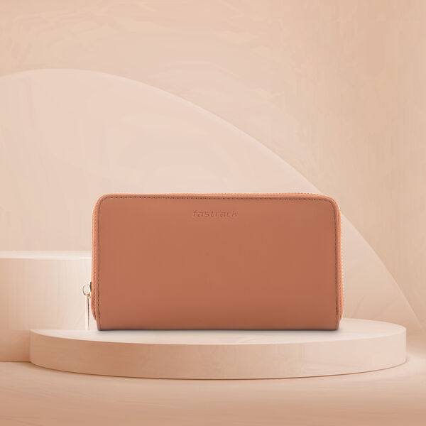 Fastrack Tan  Zip-around Wallet - image number 0
