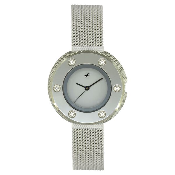 Fastrack Quartz Analog Black Dial Stainless Steel Strap Watch for Girls - image number 0