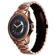 Fastrack Groove Quartz Analog with Date Black Dial Brown Stainless Steel Strap Watch For Guys - image number 5