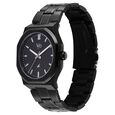 Vyb Pioneer By Fastrack Quartz Analog Black Dial Black Stainless Steel Strap Watch For Guys - image number 2