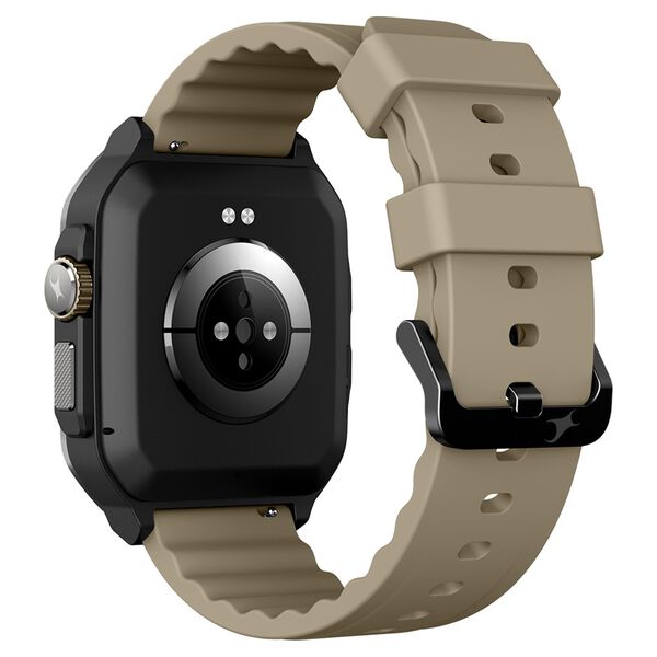 Fastrack Active Pro with 4.69 cm AMOLED Display and AOD, Functional Crown, BT Calling Rugged Smartwatch with Khaki Strap - image number 3