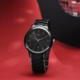 Fastrack Vyb Phantom Quartz Analog Black Dial Two Toned Metal Strap Watch For Guys - image number 0