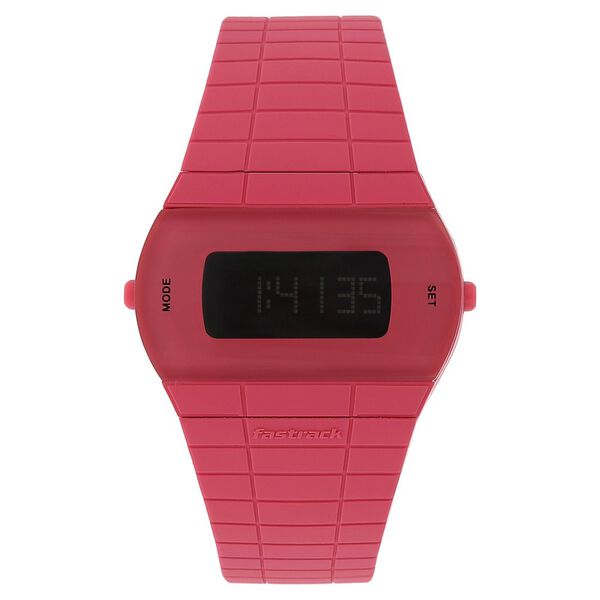 Fastrack Digital Black Dial Silicone Strap Watch for Girls - image number 0