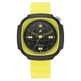 Fastrack Hype Adventure Quartz Analog Black Dial Yellow Silicone Strap Watch For Guys - image number 1