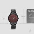 Fastrack Stunners Quartz Analog Maroon Dial Brown Stainless Steel Strap Watch For Guys - image number 3