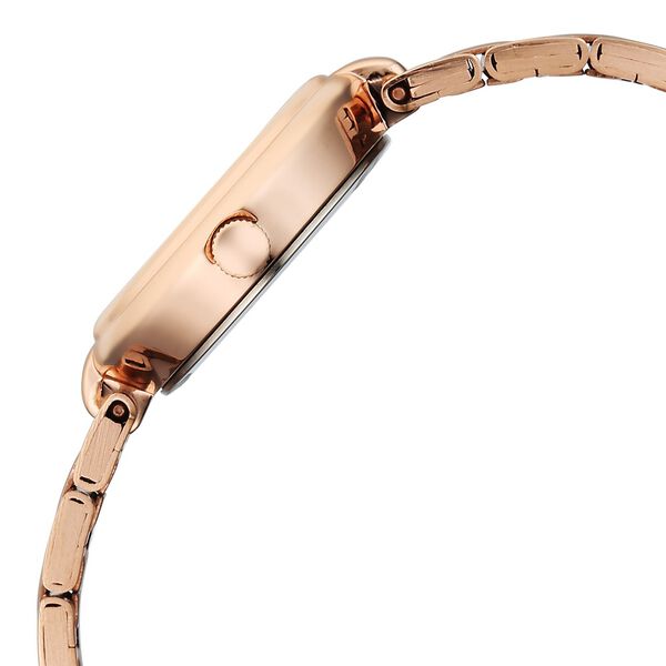Fastrack Stunners Quartz Analog Pink Dial Rose Gold Stainless Steel Strap Watch For Girls - image number 4
