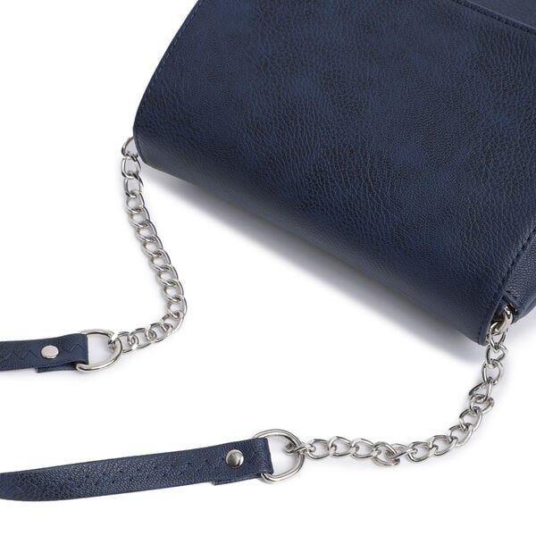 Fastrack Classic Envelope Sling Bag for Women | Stylish Crossbody Bag for Girls, Ladies, Women | Structured Handbag Made of High-Quality Faux Leather (Blue)� - image number 4