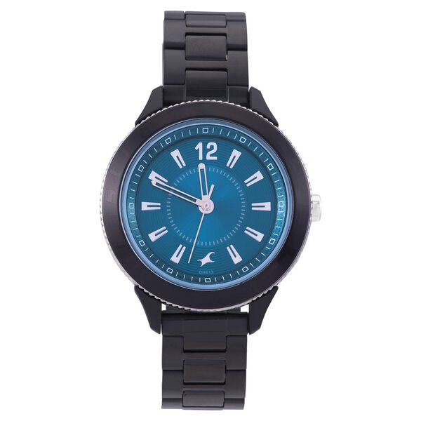 Fastrack Modular Quartz Analog Blue Dial Stainless Steel Strap Watch for Girls - image number 1
