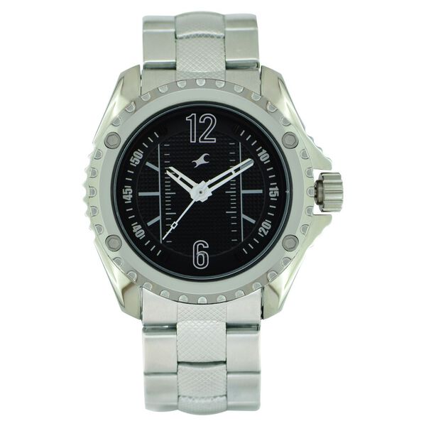 Fastrack Quartz Analog Black Dial Stainless Steel Strap Watch for Guys - image number 0