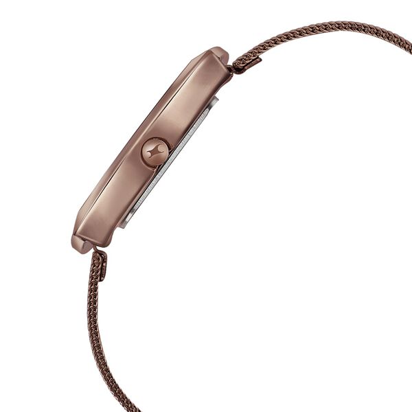 Fastrack Pulse Quartz Analog Brown Dial Stainless Steel Strap Watch for Girls - image number 3