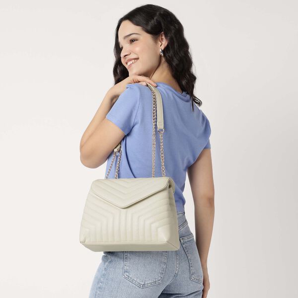 Chevron Chic Shoulder Bag - image number 1