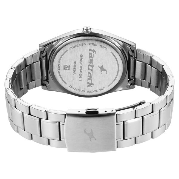Fastrack Stunners X Quartz Analog Maroon Dial Stainless Steel Strap Watch For Guys - image number 4