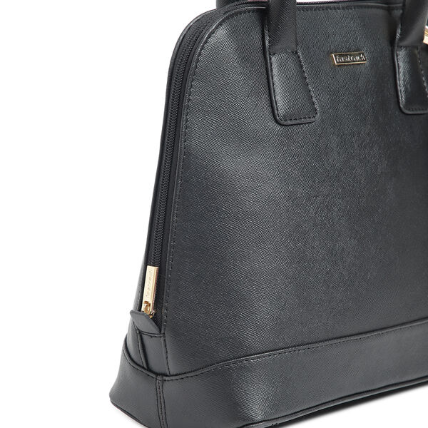 Fastrack Structured Satchel Bag for Women | Classic Bag for Girls, Ladies, Women | Spacious Bag for College, Work Made of High Quality Faux Leather (Black) - image number 3