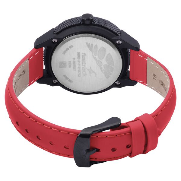 Fastrack Quartz Analog Anthracite Dial Leather Strap Watch for Girls - image number 4