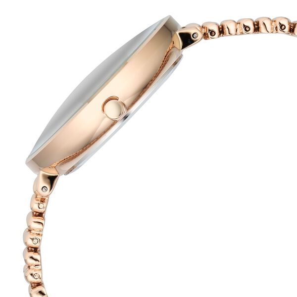 Vyb Iconique By Fastrack Quartz Analog White Dial Metal Strap Watch For Girls - image number 4