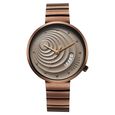 Fastrack Groove Quartz Analog with Date Beige Dial Girls Stainless Steel Watch - image number 0