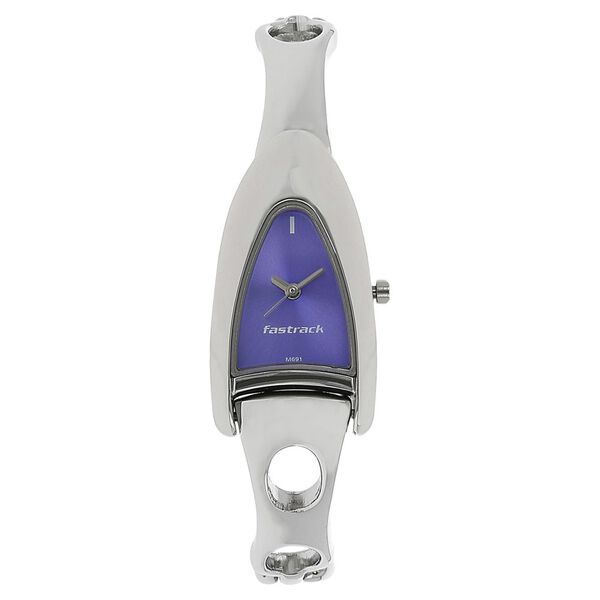 Fastrack Quartz Analog Purple Dial Metal Strap Watch for Girls - image number 0