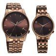 Fastrack Mixmatched Quartz Analog Brown Dial With Brown Metal Strap Watch For Couple - image number 1