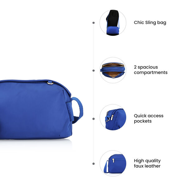 Fastrack Everyday Sling Bag in Blue - image number 7