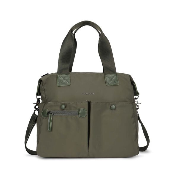 Olive Edge Nylon Satchel - image number 1