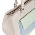 Pastel Colorblock Satchel Bag - image number 7