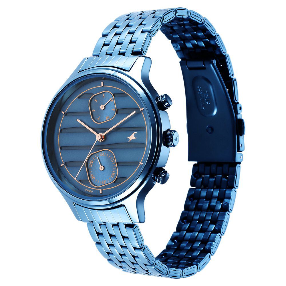 Fastrack blue dial outlet ladies watch